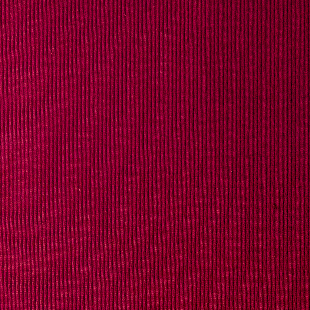 Bordeaux - Ensfarvet bomuldsjersey