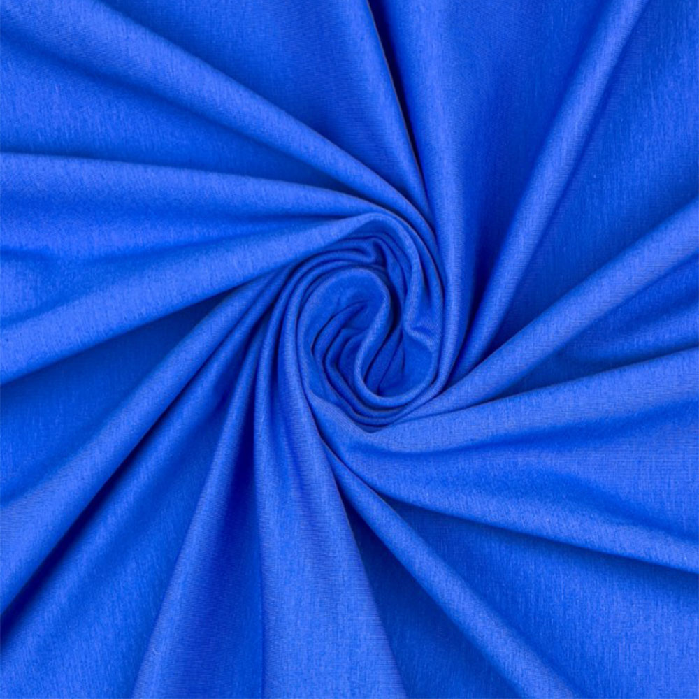 Cobalt - Ensfarvet bomuldsjersey