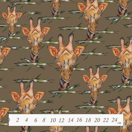 Giraffer - specialdesignet bomuldsjersey
