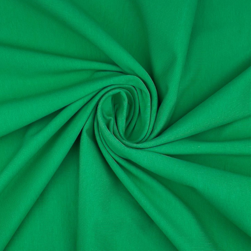 Classic green - Ensfarvet bomuldsjersey