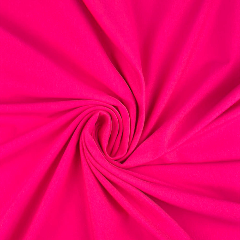Fuchsia- Ensfarvet bomuldsjersey