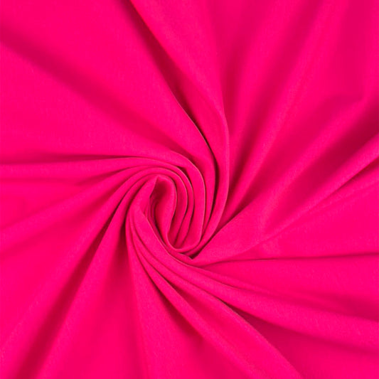Fuchsia- Ensfarvet bomuldsjersey