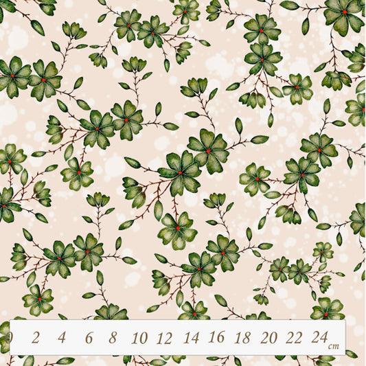 Blomsterrange - specialdesignet bomuldsjersey